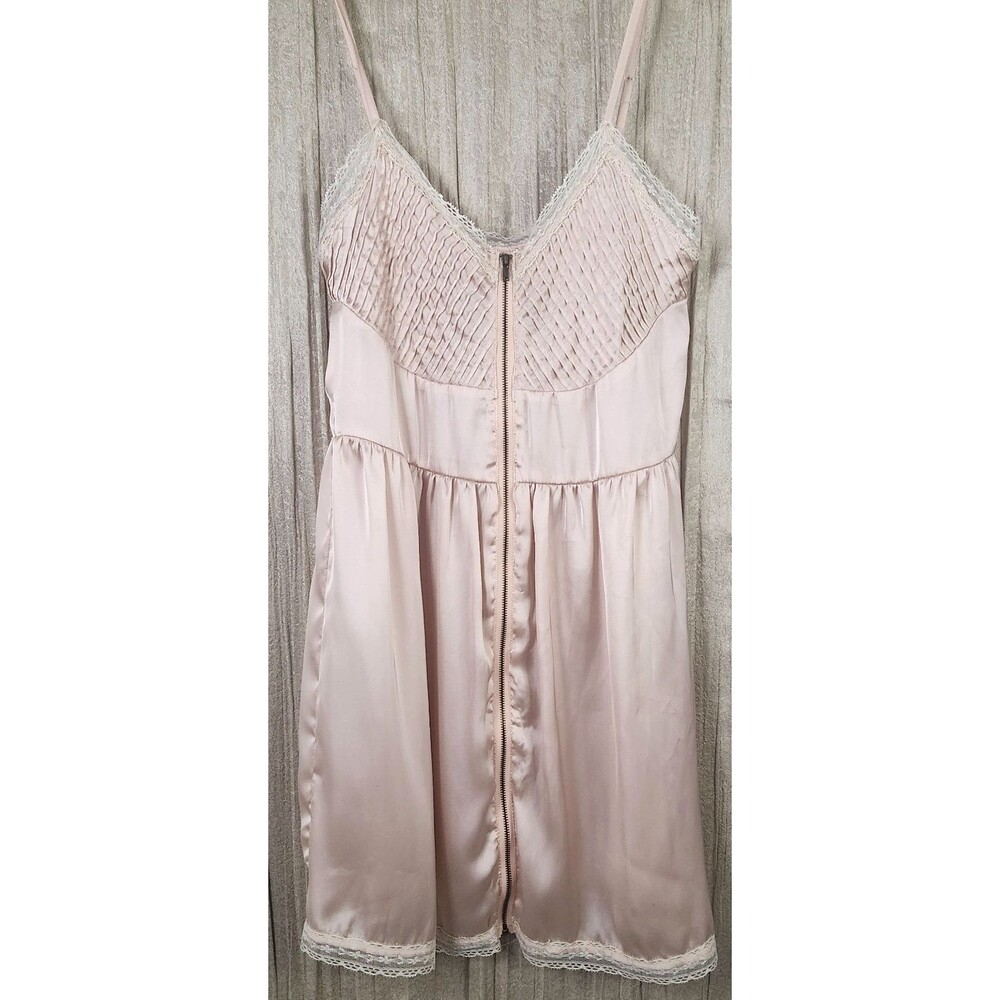 Vintage Urban Behavior Rebel Y2K  Pink Lace Slip Dress M Balletcore Coquette